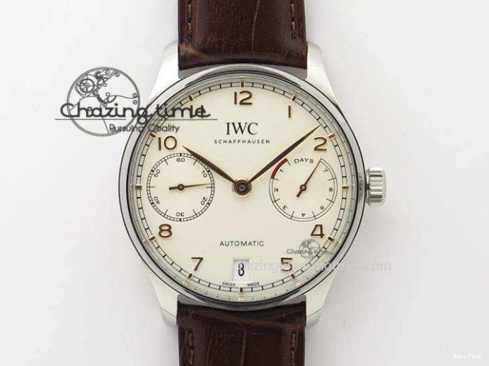 MIROTIME 0301 Portuguese Chrono RG IW371415 ZF 1:1 Best Edition Black Dial On Black Leather Strap A79350 (Slim Movement) FashionForward 7264